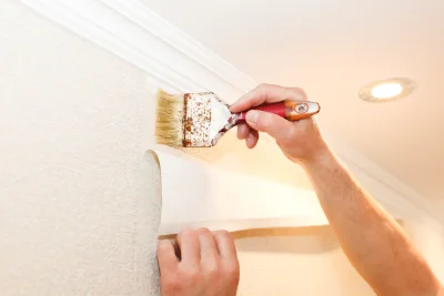 Pose de papier peint à Herzeele — revêtements muraux et toiles de verre